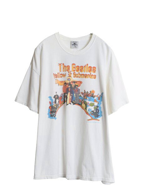 00s ビートルズ イラスト プリント Tシャツ メンズ XL オールド オフィシャル バンド ロック Yellow Submarine グラフィック 大きいサイズ