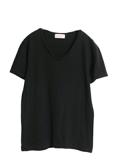 USA製 UTICA BODYGARD Vネック 半袖 Tシャツ メンズ S / 古着 ロストヒルズ 復刻 シングルステッチ ヘビーウェイト アンダーウェア 無地 黒