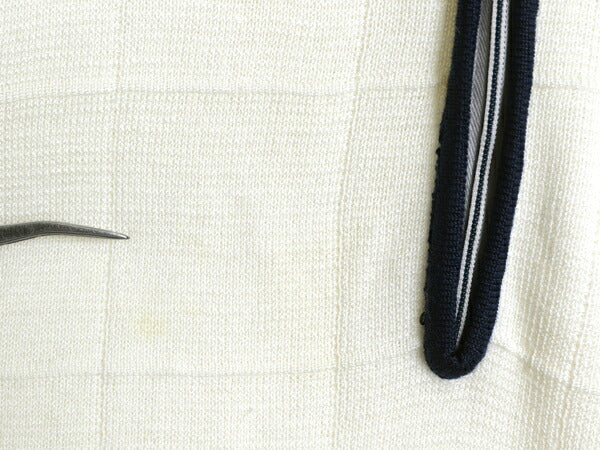 70s ARROW ハーフジップ ニット ポロシャツ メンズ S / ヴィンテージ 半袖 シャツ ポケット付き プルオーバー ツートン 無地 ポケット付き