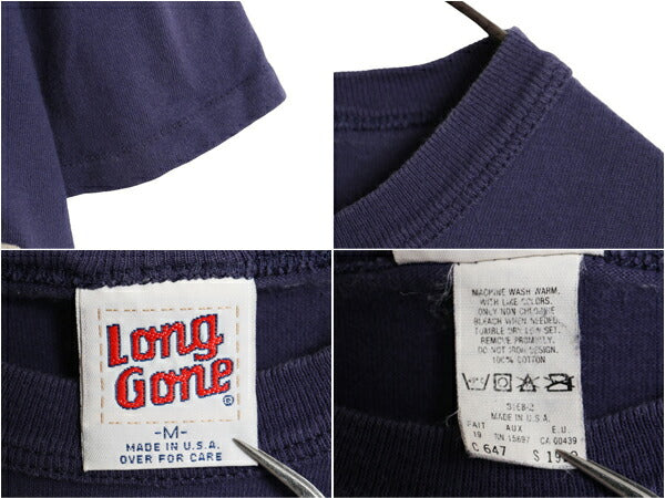 90s USA製 MLB オフィシャル LONG GONE ヤンキース プリント Tシャツ メンズ M オールド 当時物 シングルステッチ 大リーグ ヘビーウェイト