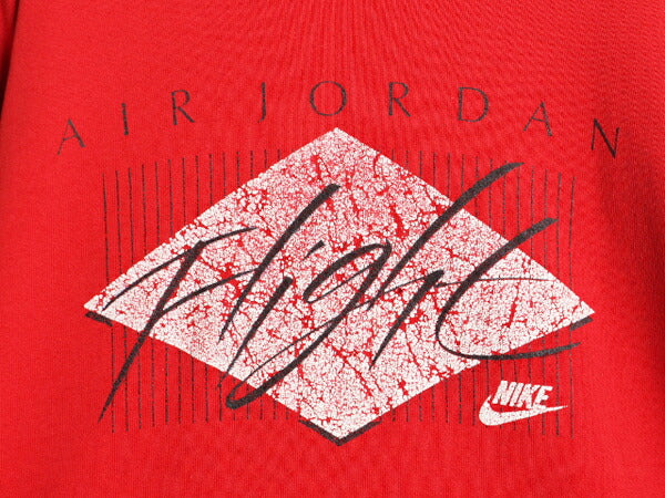 90s USA製 ナイキ エア ジョーダン スウェット メンズ M / 古着 90年代 初期 銀タグ オールド NIKE AIR JORDAN FLIGHT グラフィック 当時物
