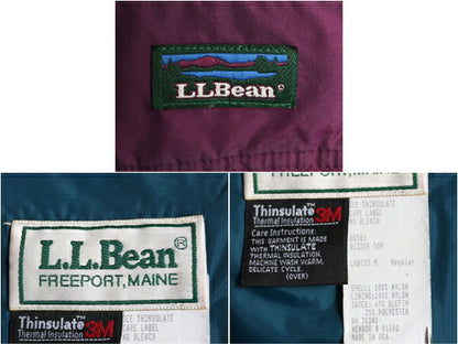 90s エルエルビーン 中綿 ナイロン アノラック パーカー ジャケット レディース M メンズ S 程 90年代 オールド LLBEAN マウンテンパーカー