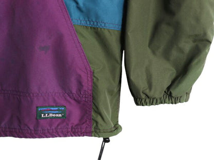 90s エルエルビーン 中綿 ナイロン アノラック パーカー ジャケット レディース M メンズ S 程 90年代 オールド LLBEAN マウンテンパーカー