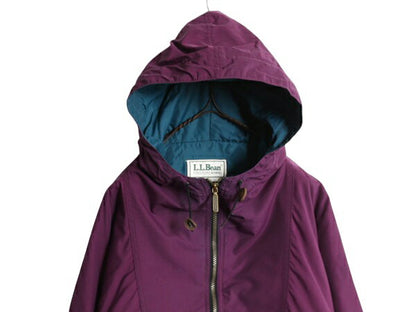 90s エルエルビーン 中綿 ナイロン アノラック パーカー ジャケット レディース M メンズ S 程 90年代 オールド LLBEAN マウンテンパーカー