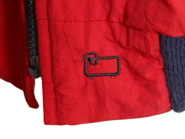 80s USA製 ウールリッチ ナイロン ベスト メンズ S 古着 Woolrich 80年代 ヴィンテージ アウトドア 裏 フリース 重ね着 フルジップ 紺タグ