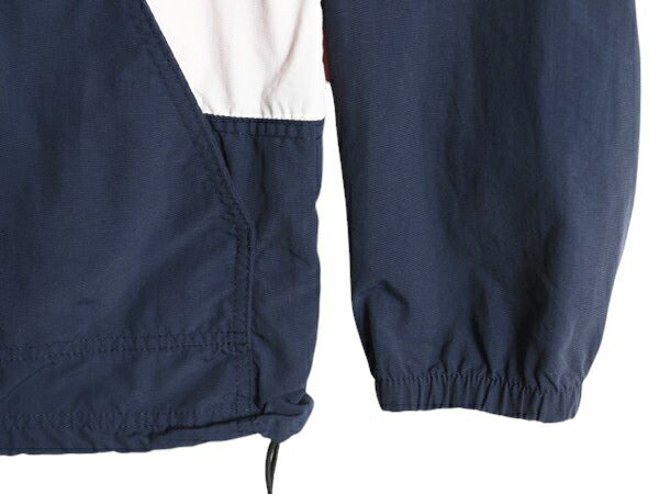 90s USA製 エルエルビーン ナイロン アノラック パーカー ジャケット レディース L メンズ S 程 オールド LLBEAN ハーフジップ マンパ 企業