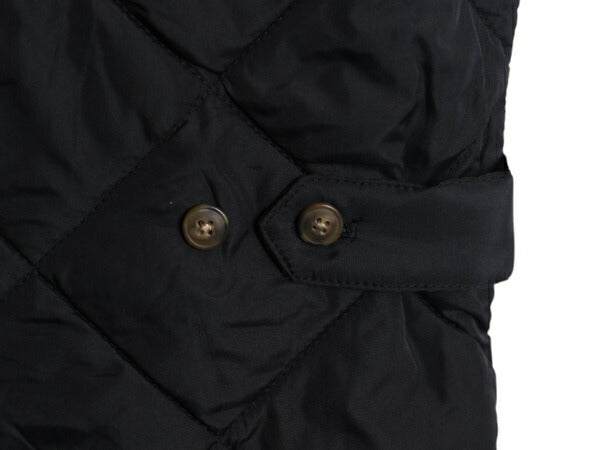 J CREW 中綿 ナイロン キルティング ベスト メンズ XS / ジェイクルー 前開き 重ね着 フルジップ ハイネック ポケット付き ノースリーブ 黒