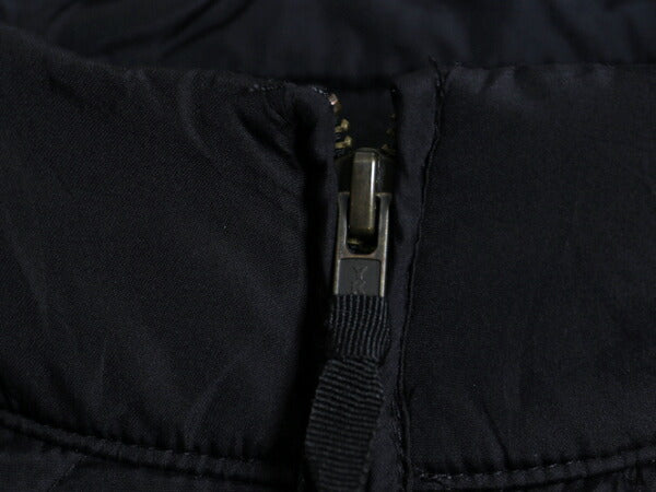 J CREW 中綿 ナイロン キルティング ベスト メンズ XS / ジェイクルー 前開き 重ね着 フルジップ ハイネック ポケット付き ノースリーブ 黒