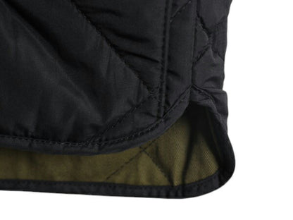 J CREW 中綿 ナイロン キルティング ベスト メンズ XS / ジェイクルー 前開き 重ね着 フルジップ ハイネック ポケット付き ノースリーブ 黒