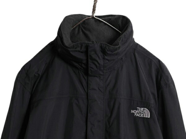 ノースフェイス HYVENT マウンテンパーカー ジャケット メンズ M The North Face アウトドア ナイロン ジャンパー マンパ 収納 フード 黒