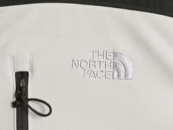 US企画 ノースフェイス APEX ソフトシェル ジャケット メンズ L The North Face ストレッチ 裏 フリース ジャンパー フルジップ ツートン|| 中古 日本未発売 アウトドア ブルゾン ハイネック エイペックス ジップアップ ワンポイント ロゴ刺繍 チャコール ホワイト アメカジ