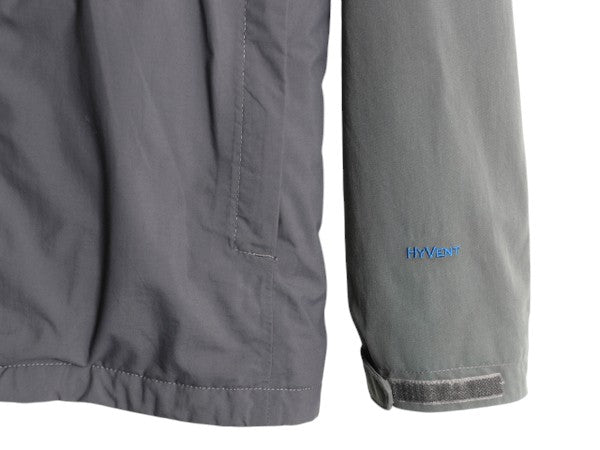 ノースフェイス HYVENT 中綿 ナイロン マウンテンパーカー ジャケット メンズ L 古着 フルジップ ブルゾン アウトドア マンパ 裏 フリース