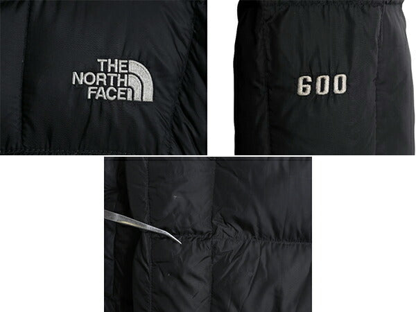 ノースフェイス ロング ダウン コート レディース S / 古着 The North Face アウトドア パーカー ジャケット キルティング 600フィル 黒