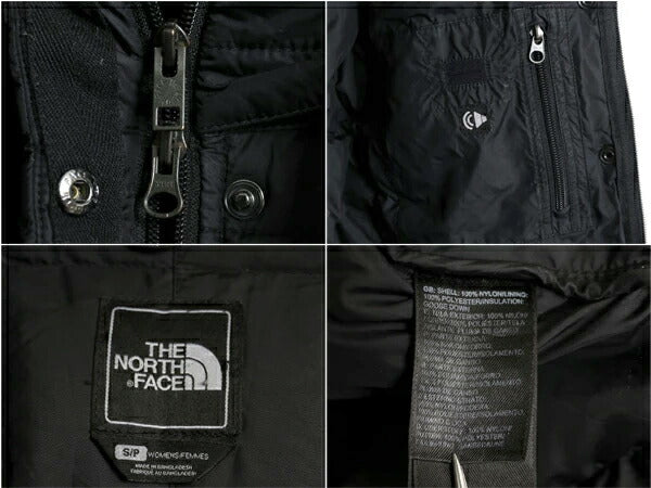 ノースフェイス ロング ダウン コート レディース S / 古着 The North Face アウトドア パーカー ジャケット キルティング 600フィル 黒