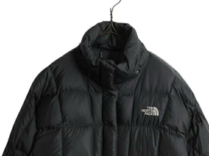 ノースフェイス ロング ダウン コート レディース S / 古着 The North Face アウトドア パーカー ジャケット キルティング 600フィル 黒