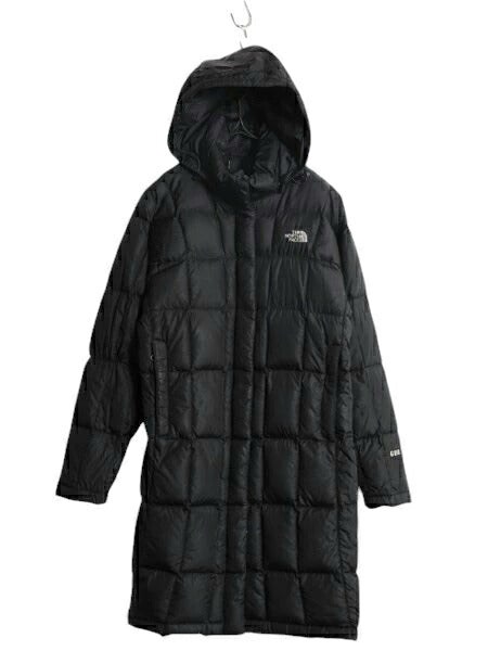 ノースフェイス ロング ダウン コート レディース S / 古着 The North Face アウトドア パーカー ジャケット キルティング 600フィル 黒