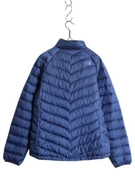 ノースフェイス ナイロン ダウン ジャケット レディース M / The North Face アウトドア フルジップ 550フィル ブルゾン パッカブル ブルー