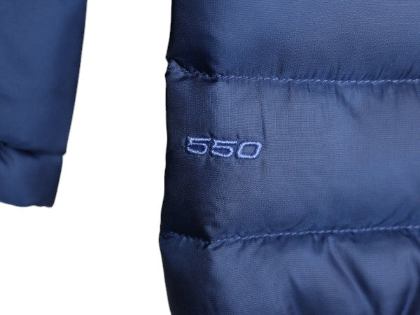 ノースフェイス ナイロン ダウン ジャケット レディース M / The North Face アウトドア フルジップ 550フィル ブルゾン パッカブル ブルー