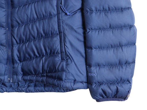 ノースフェイス ナイロン ダウン ジャケット レディース M / The North Face アウトドア フルジップ 550フィル ブルゾン パッカブル ブルー