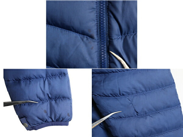 ノースフェイス ナイロン ダウン ジャケット レディース M / The North Face アウトドア フルジップ 550フィル ブルゾン パッカブル ブルー