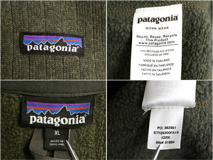 パタゴニア ベターセーター リブニット ハーフジップ メンズ XL / 古着 19年製 Patagonia アウトドア フリース ジャケット プルオーバー 緑