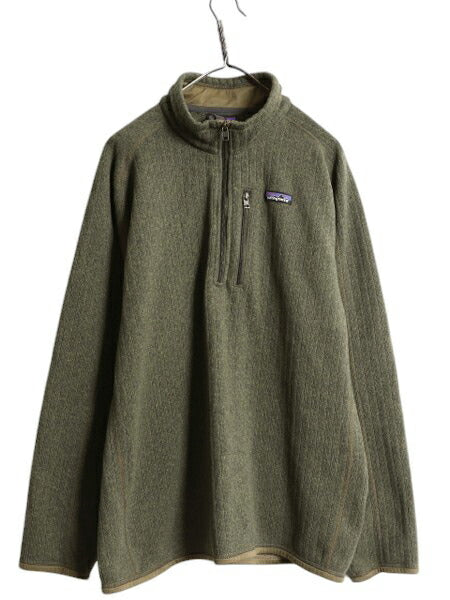 パタゴニア ベターセーター リブニット ハーフジップ メンズ XL / 古着 19年製 Patagonia アウトドア フリース ジャケット プルオーバー 緑
