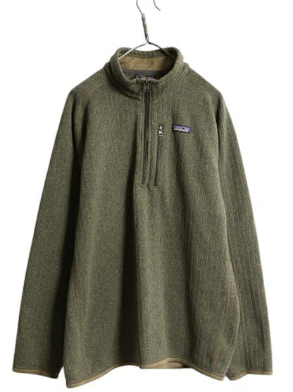 パタゴニア ベターセーター リブニット ハーフジップ メンズ XL / 古着 19年製 Patagonia アウトドア フリース ジャケット プルオーバー 緑