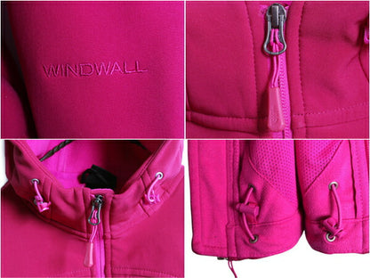 ノースフェイス ソフトシェル フード パーカー ジャケット レディース L 古着 The North Face 裏 フリース ジャンパー ブルゾン フルジップ