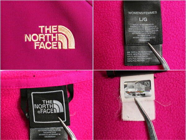 ノースフェイス ソフトシェル フード パーカー ジャケット レディース L 古着 The North Face 裏 フリース ジャンパー ブルゾン フルジップ