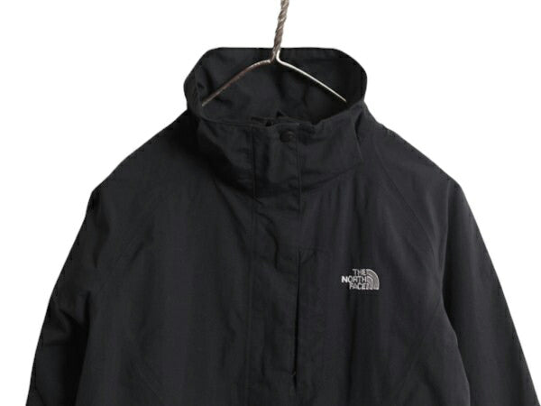 US企画 ノースフェイス HYVENT マウンテンパーカー ジャケット レディース S 古着 The North Face アウトドア ナイロン マンパ ブルゾン 黒