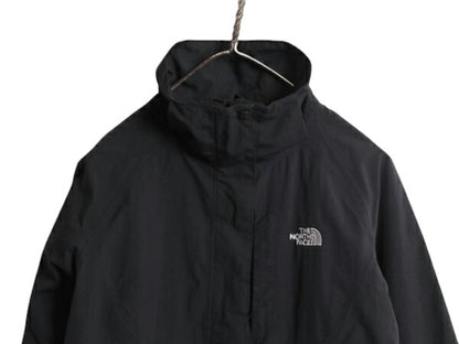 US企画 ノースフェイス HYVENT マウンテンパーカー ジャケット レディース S 古着 The North Face アウトドア ナイロン マンパ ブルゾン 黒