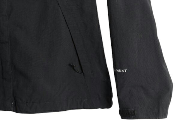 US企画 ノースフェイス HYVENT マウンテンパーカー ジャケット レディース S 古着 The North Face アウトドア ナイロン マンパ ブルゾン 黒