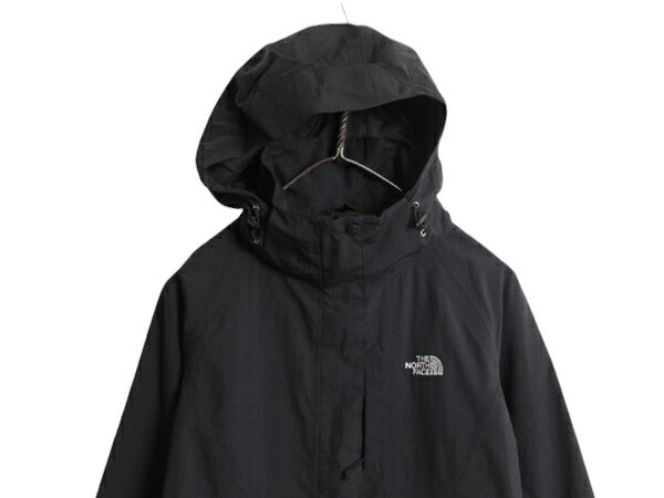 US企画 ノースフェイス HYVENT マウンテンパーカー ジャケット レディース S 古着 The North Face アウトドア ナイロン マンパ ブルゾン 黒