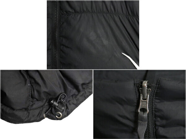 ノースフェイス ナイロン ダウン ジャケット メンズ L / The North Face ブルゾン ハイネック フルジップ キルティング 550フィル ブラック