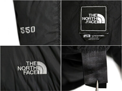 ノースフェイス ナイロン ダウン ジャケット メンズ L / The North Face ブルゾン ハイネック フルジップ キルティング 550フィル ブラック