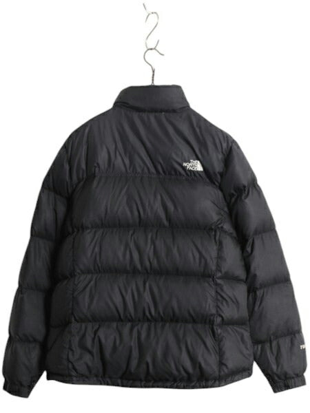 ノースフェイス ヌプシ ダウン ジャケット レディース XL メンズ S 程 The North face NUPTSE アウトドア ナイロン 700フィル ブルゾン 黒