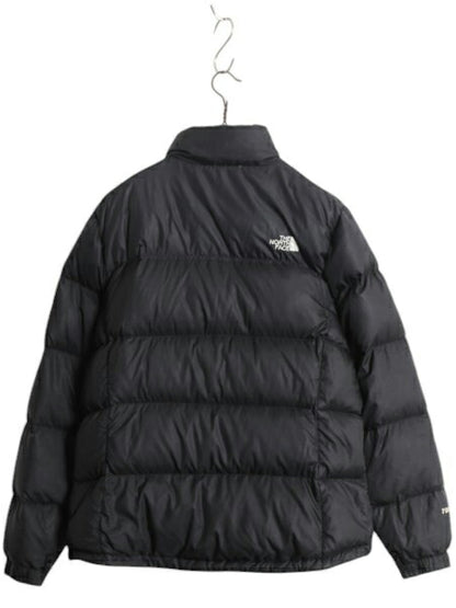 ノースフェイス ヌプシ ダウン ジャケット レディース XL メンズ S 程 The North face NUPTSE アウトドア ナイロン 700フィル ブルゾン 黒