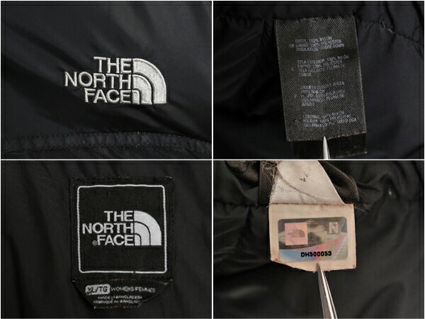 ノースフェイス ヌプシ ダウン ジャケット レディース XL メンズ S 程 The North face NUPTSE アウトドア ナイロン 700フィル ブルゾン 黒