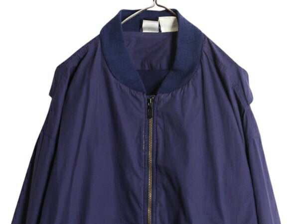 90s ノースフェイス MA-1 タイプ コットン ジャケット メンズ L 古着 オールド The North Face ジャンパー ブルゾン アウトドア ボンバー