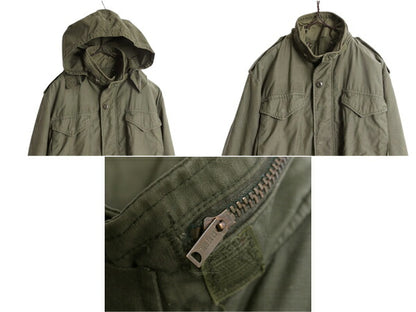 70s 米軍実物 US ARMY M-65 フィールド ジャケット SMALL SHORT 79年製 ヴィンテージ ミリタリー ジャンパー 軍物 3rd ブラス M65 カーキ