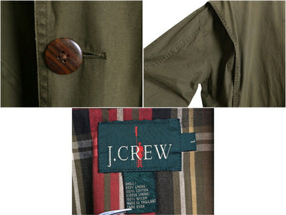 90s ジェイクルー ハンティング ジャケット メンズ L / オールド JCREW 巨人タグ チェック ライナー付き コットン カバーオール アウトドア