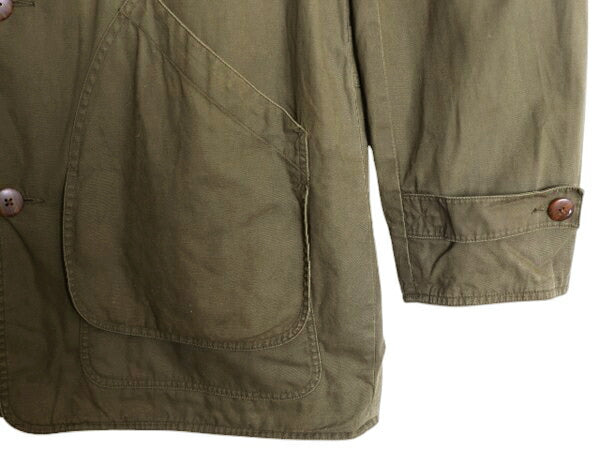 90s ジェイクルー ハンティング ジャケット メンズ L / オールド JCREW 巨人タグ チェック ライナー付き コットン カバーオール アウトドア