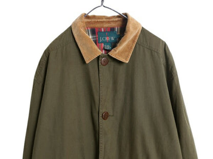 90s ジェイクルー ハンティング ジャケット メンズ L / オールド JCREW 巨人タグ チェック ライナー付き コットン カバーオール アウトドア