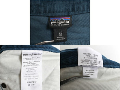 パタゴニア 細畝 コーデュロイ パンツ レディース 30 15年製 PATAGONIA アウトドア ストレート ストレッチ コットン ノータック スラックス