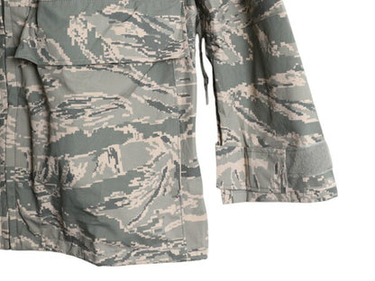 デッドストック 米軍実物 APECS デジタル タイガーカモ 迷彩 ゴアテックス ジャケット / SMALL LONG 新品 軍物 17年製 ミリタリー USAF ABU