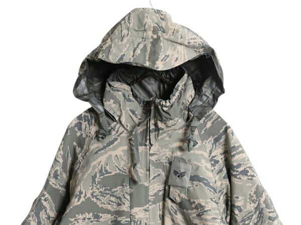 デッドストック 米軍実物 APECS デジタル タイガーカモ 迷彩 ゴアテックス ジャケット / SMALL REGULAR 新品 09年製 ミリタリー USAF ABU