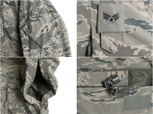 デッドストック 米軍実物 APECS デジタル タイガーカモ 迷彩 ゴアテックス ジャケット / SMALL REGULAR 新品 09年製 ミリタリー USAF ABU