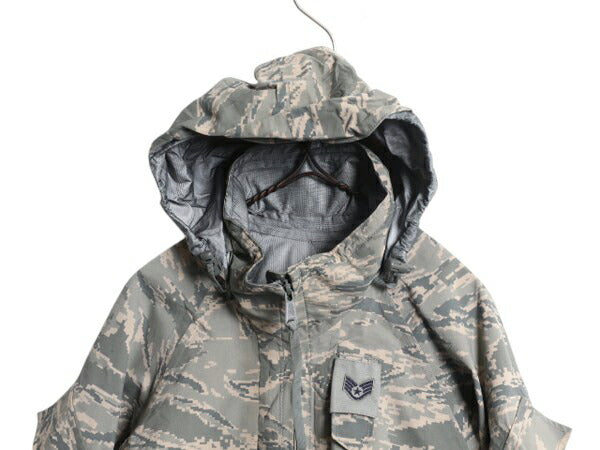 デッドストック 米軍実物 APECS デジタル タイガーカモ 迷彩 ゴアテックス ジャケット / SMALL X-SHORT 新品 09年製 ミリタリー USAF ABU