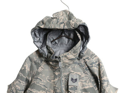 デッドストック 米軍実物 APECS デジタル タイガーカモ 迷彩 ゴアテックス ジャケット / SMALL X-SHORT 新品 09年製 ミリタリー USAF ABU
