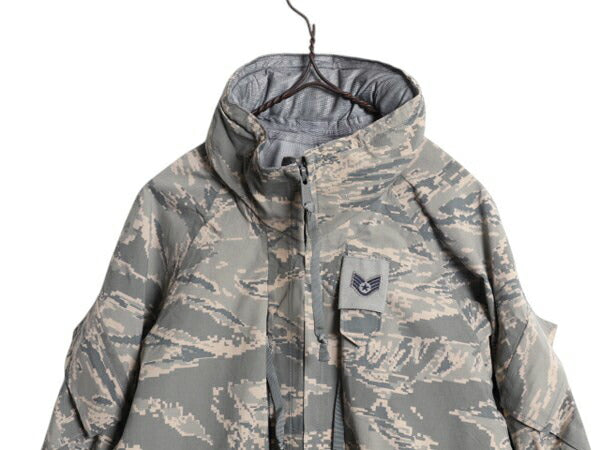 デッドストック 米軍実物 APECS デジタル タイガーカモ 迷彩 ゴアテックス ジャケット / SMALL X-SHORT 新品 09年製 ミリタリー USAF ABU